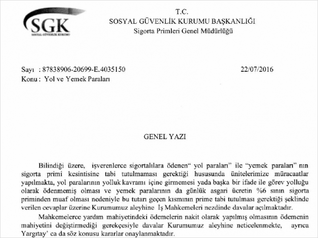 SGK Primlerinin Yüklenicilere Geri Ödenmesi