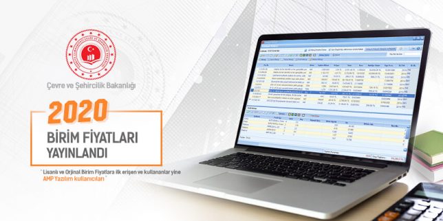 2020 Birim Fiyatları Yayınlandı ve AMP'de kullanıma hazır!